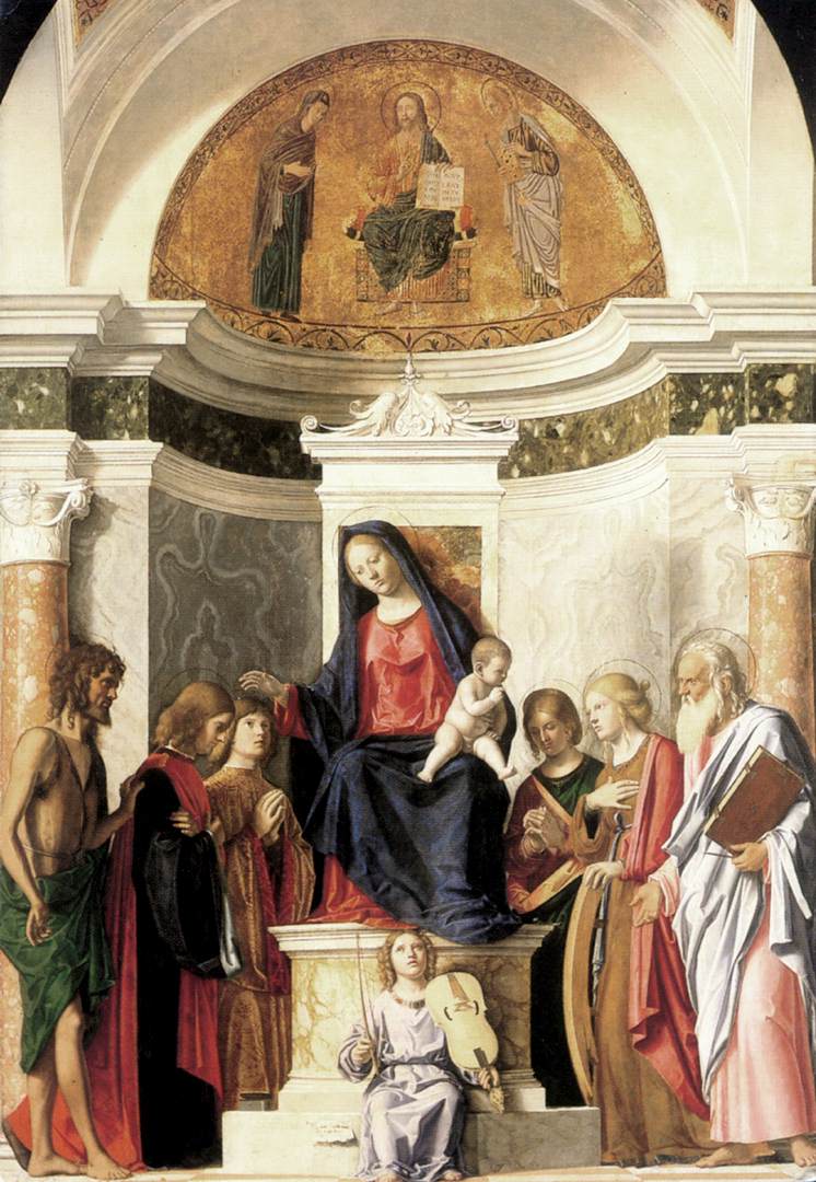 CIMA da Conegliano Madonna Enthroned with the Child dfg